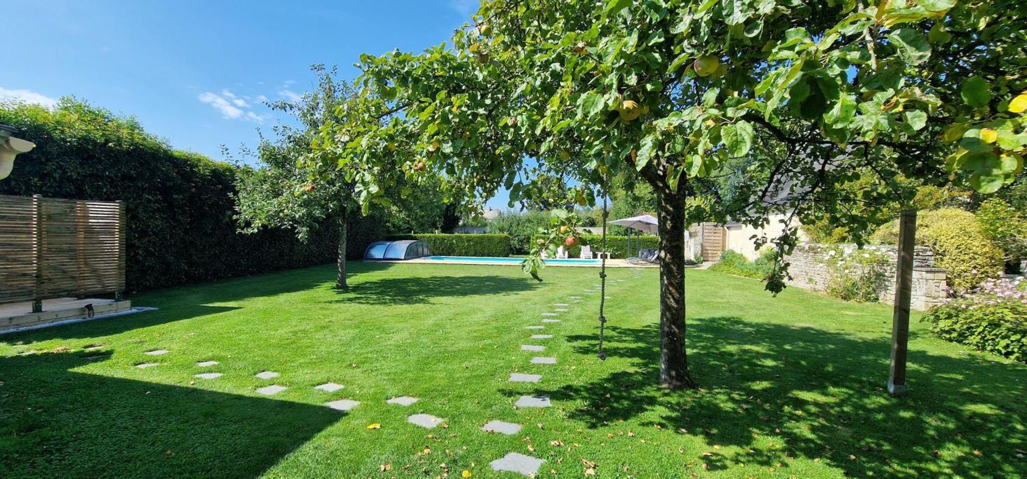 Gite 4 Personnes Avec Piscine Et Bain Nordique Proche Des Plages Du Debarquement Le Manoir (Calvados) Exterior foto